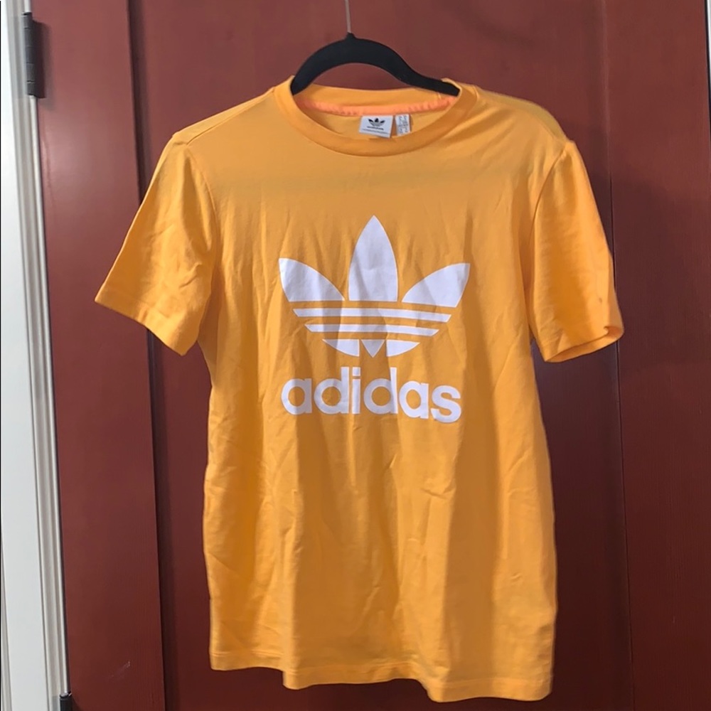 yellow adidas top